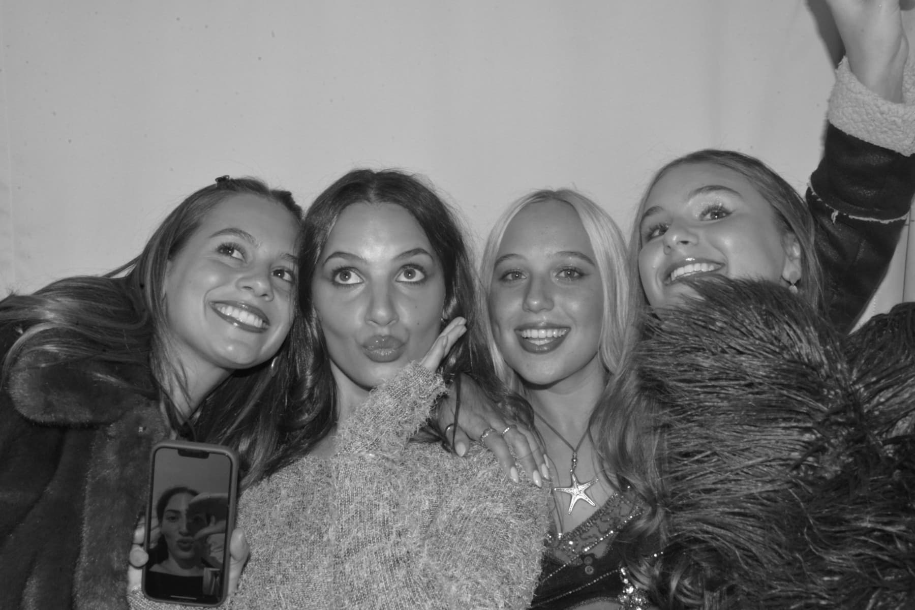 Corporate event photo booth fun
